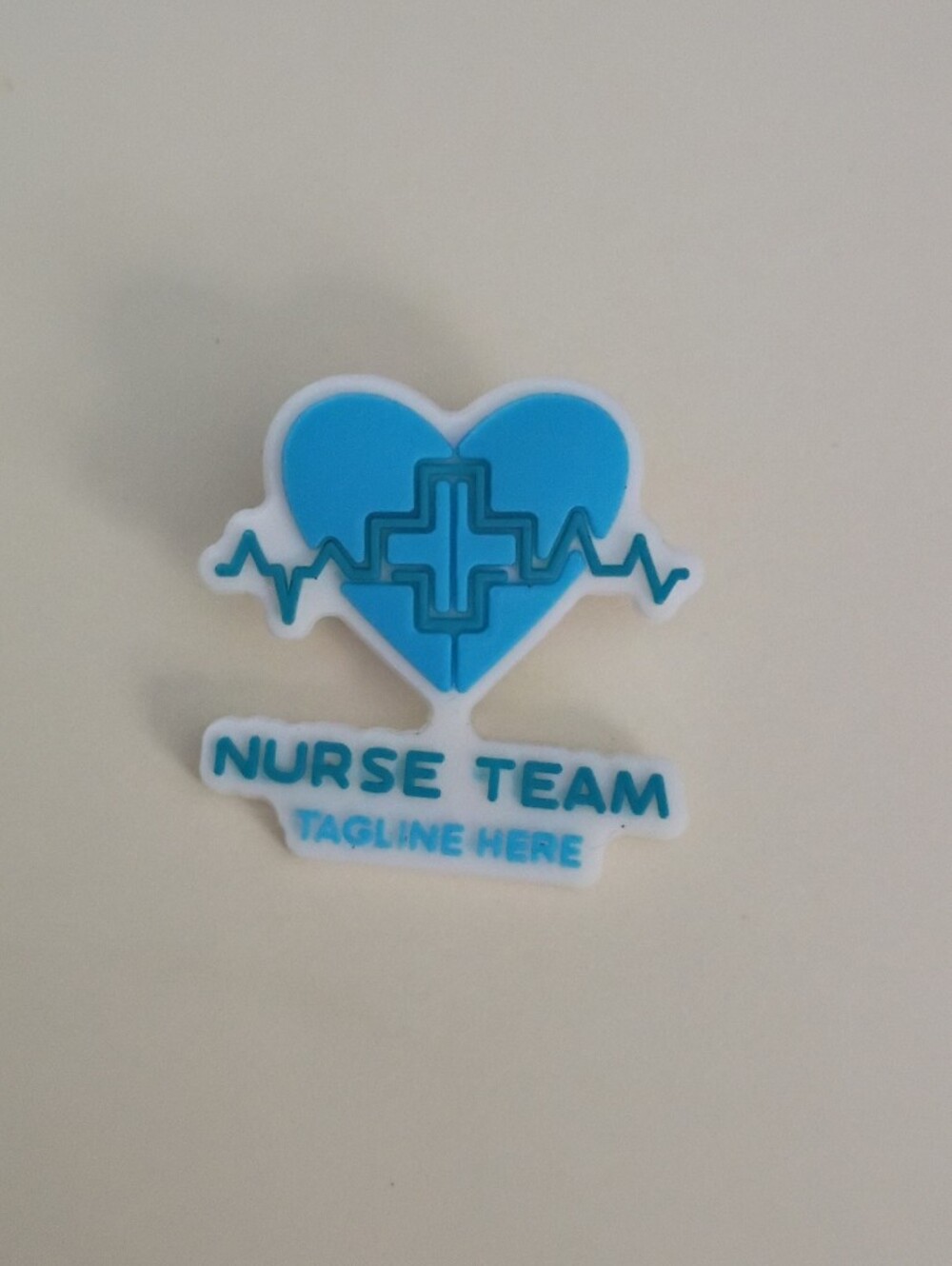 10 for $10 Jibbitz Croc Charm - Medical Nurse Team Charm Blue Heart Heartbeat